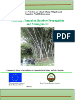 Training Manual On Bamboo Propagation and Management