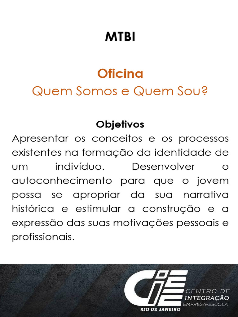 Atividade Remota - Quem Somos e Quem Sou | PDF