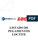 Loctite - Lista de Productos