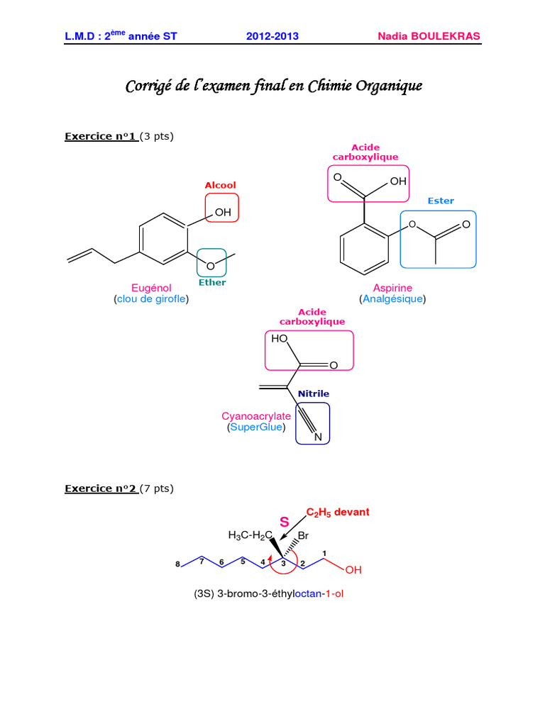 pKa de l'acide butanoïque et effets PDF Composés organiques — free download