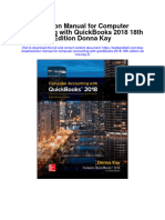 Solution Manual For Computer Accounting With Quickbooks 2018 18th Edition Donna Kay 2