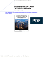 International Economics 6th Edition James Gerber Solutions Manual