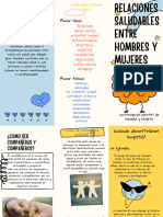 FolletAMOR SANO VS AMOR Tóxicoo Informativo Autismo Juvenil Azul