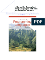 Solution Manual For Concepts of Programming Languages 10 e 10th Edition Robert W Sebesta