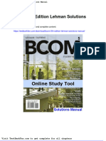Bcom 5th Edition Lehman Solutions Manual