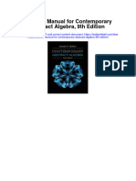 Solution Manual For Contemporary Abstract Algebra 9th Edition