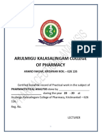 Pharmaceutical Analysis Manual