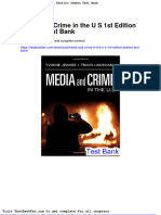 Media and Crime in The U S 1st Edition Jewkes Test Bank