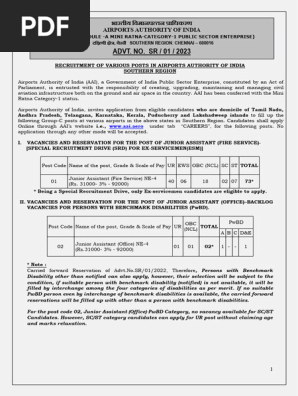 Aai SR Notification 2023 Final 20-12-2023-Karnatakahelp - in | PDF