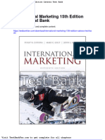 International Marketing 15th Edition Cateora Test Bank