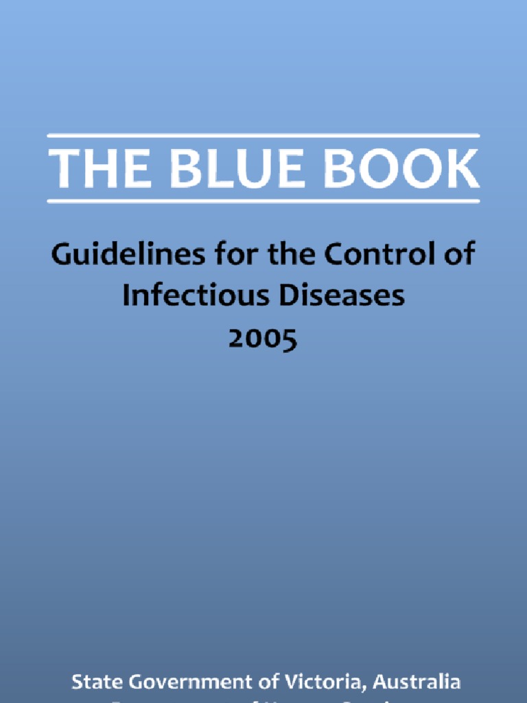 Blue Book Guidelines For The Control of Infectious Disease Anthrax