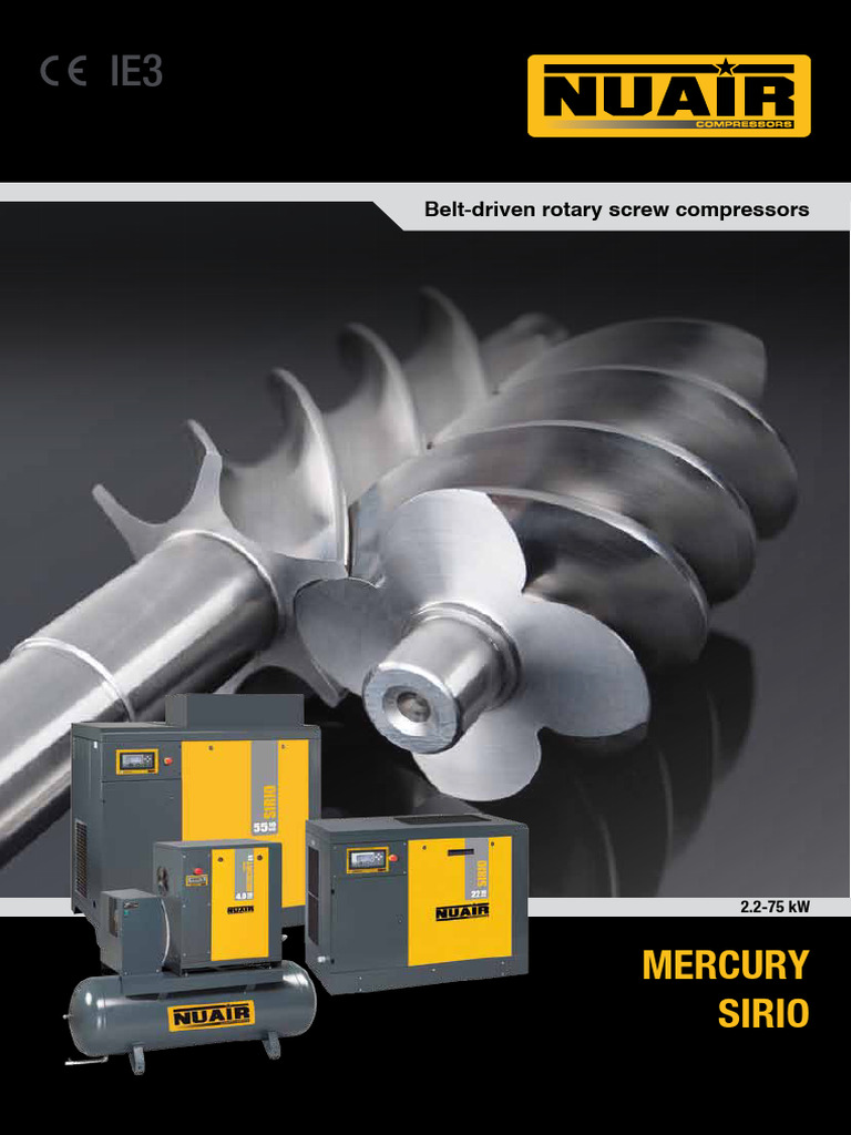 NU AIR Rotary Screw Compressors Overview | PDF | Equipment | Mechanical ...