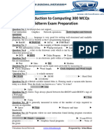 Cs101 Introduction To Computing 300 Mcqs For Midterm Exam Preparation