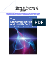 Solution Manual For Economics of Health and Health Care The 7 e 7th Edition