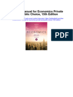 Solution Manual For Economics Private and Public Choice 15th Edition
