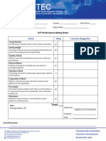 Ojt Rating Sheet