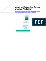 Solution Manual For Elementary Survey Sampling 7th Edition