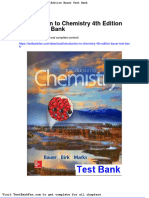 Introduction To Chemistry 4th Edition Bauer Test Bank