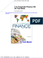 Introduction To Corporate Finance 4th Edition Booth Test Bank
