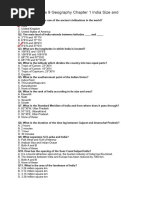 Question Bank of Geography Class-9