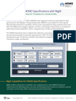 National Data Management Office (NDMO) of Saudi Arabia - BigID Capabilities Mapped To Specification