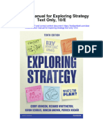 Solution Manual For Exploring Strategy Text Only 10 e