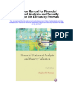 Solution Manual For Financial Statement Analysis and Security Valuation 5th Edition by Penman