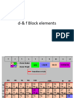 D-& F Block Elements