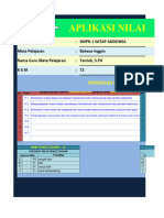 Format Nilai Bahasa Inggris Kelas 9