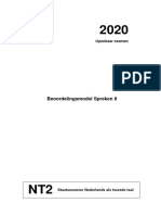 2020 Spreken II Openbaar Examen Beoordelingsmodel (Digitaal)
