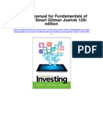 Solution Manual For Fundamentals of Investing Smart Gitman Joehnk 12th Edition