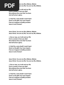 Jesus Christ You Are My Life Lyrics Choir