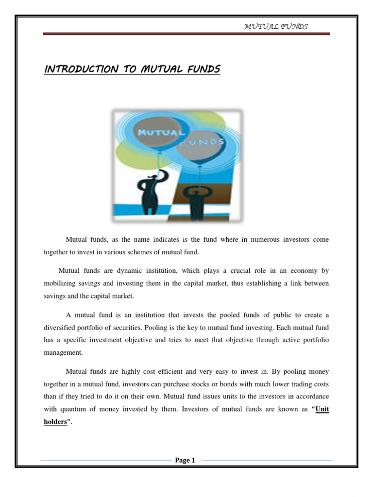 Introduction to Mutual Funds | Mutual Funds | Closed End Fund