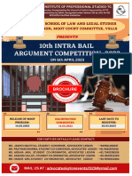 UPDATED BROCHURE - 10th Intra Bail Argument Competition 2023