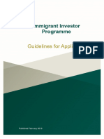 Immigration Investor Programme Guidelines For Applicants 1