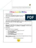 4 Steps To Better Writing