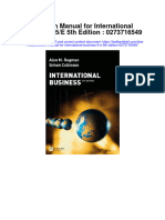 Solution Manual For International Business 5 e 5th Edition 0273716549
