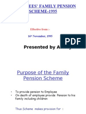 what is family pension scheme