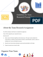 Guidelines For Team Research Assignment