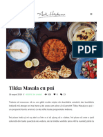 Tikka Masala Cu Pui - Adi Hădean