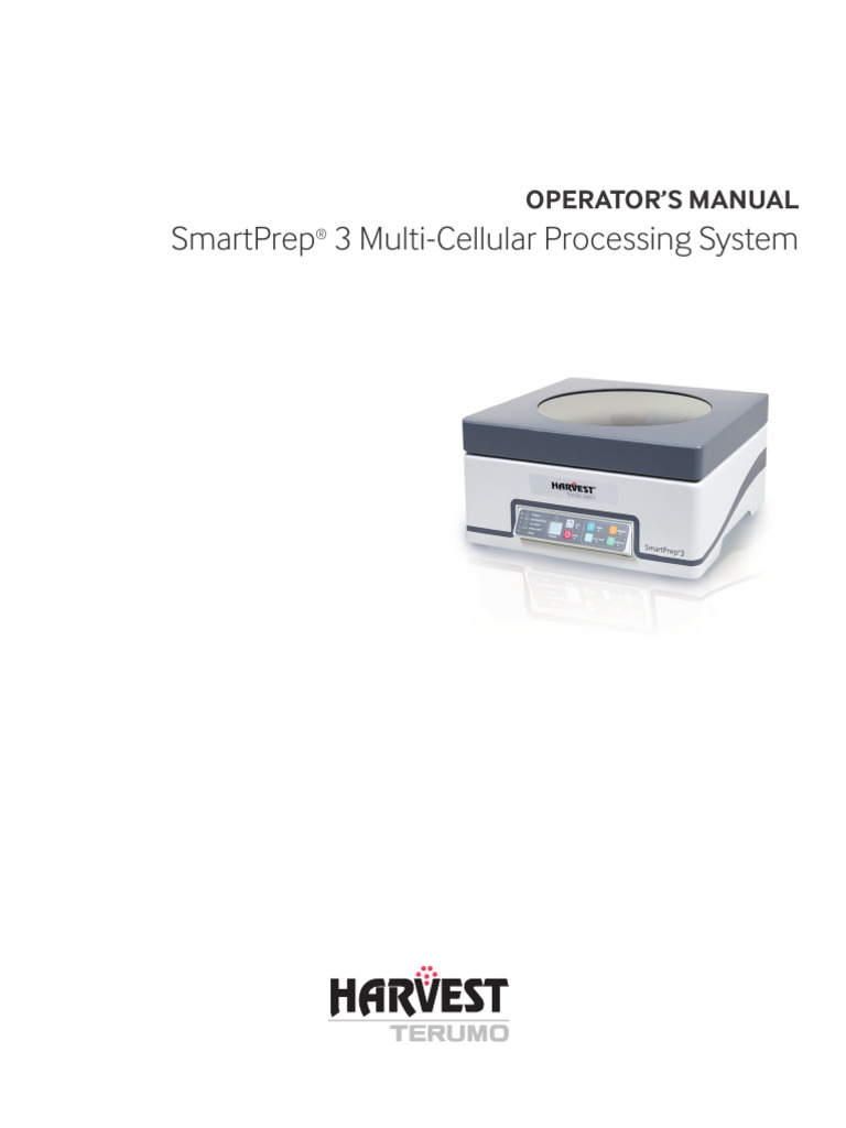 SmartPrep 3 Operators Manual | PDF