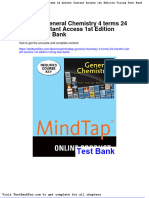 Mindtap General Chemistry 4 Terms 24 Months Instant Access 1st Edition Vining Test Bank