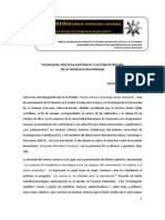 Transferencia tecnológica, impacto tecnológica y PCT en la Venezuela Bolivariana