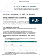 Configure A Life Event in UKG Pro Benefits