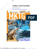 MKTG 9 9th Edition Lamb Test Bank