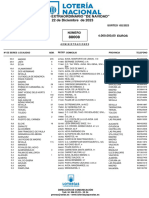 Listado completo de premios del Sorteo Extraordinario de Lotería de Navidad 2023