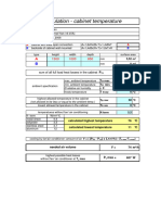 Cabinet Temperature Calculation - UPS 102-702