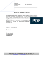 Certificado Laboral CIS