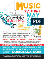 Cumbia Festival Flyer