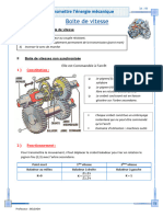 Transmettre Avec Modification de La Vitesse Boite de Vitesse